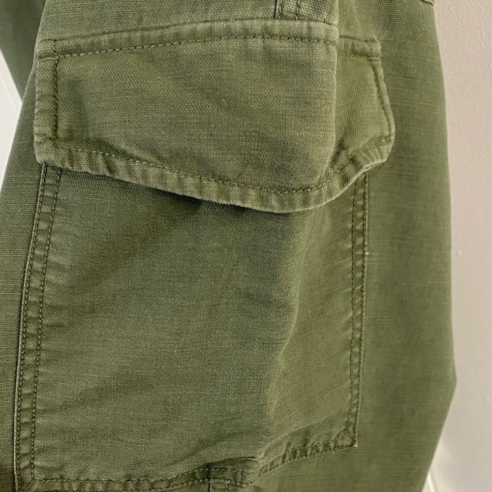 Lauren Ralph Lauren Cargo Jogger Pants Lyocell Cotton Olive Green Size 10 - Picture 4 of 12